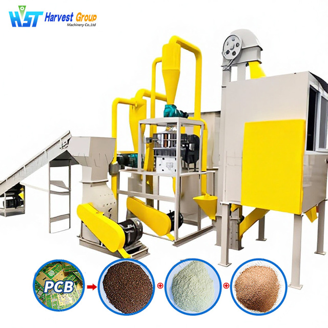 E Waste Recycling Machine Motherboards Cpu Recycle Equipment Pcb Scrap Separating Machinery Waste Electronics Plant
