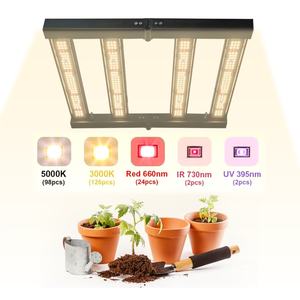 Lámpara de Cultivo LED Plegable de 720W+60W de Espectro Completo+UV+FR con Diseño de Barra para Cuartos de Cultivo de 4x10 pies y Uso en Invernaderos - Product Image 4