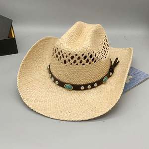 Sombrero de Vaquero de Paja con Nombre de Marca Personalizado, Venta al por Mayor, para Viajes al Aire Libre y Esquí, 2023 - Product Image 4
