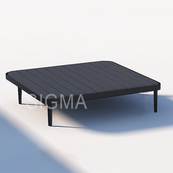 Leisure Style Square Coffee Table  Modern Outdoor Patio Side Stool Coffee Table