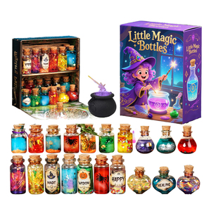 Kit Scientifico per Bambini, Educazione Precoce, Set Creativo Fai-da-Te, Vasetti Magici, Set di Piccole Bottiglie Magiche con Espositore - Product Image 1