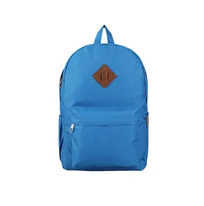 Desain baru poliester 600D ransel anak laki-laki perempuan tas sekolah portabel warna Solid tas untuk siswa Logo disesuaikan