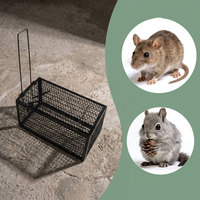 Piège à souris sans cruauté, haute sensibilité, en acier inoxydable, cage de capture vivante pour souris et rats, sans danger pour les animaux domestiques et les enfants, jetable