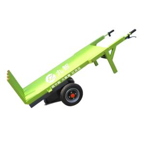Troli tarik tangan Platform listrik baja kondisi baru dengan truk tangan gudang pegangan fleksibel untuk transportasi kargo - Product Image 4
