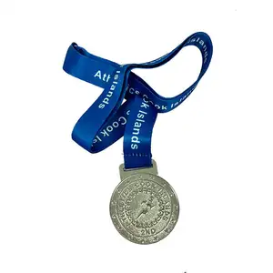 Medaglia di danza con medaglia di sublimazione distintiva con Logo personalizzato per pietre miliari personali