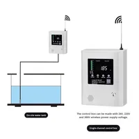 Boîtier de contrôle de niveau de piscine automatique Accurun Remote 4G sans fil en aluminium moulé avec application, précision de 0,5 %, alarme électronique pour réservoir d'eau/incendie