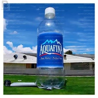 Bouteille d'eau gonflable géante réutilisable avec logo personnalisé pour campagne de marque/salon professionnel/vente au détail/exposition