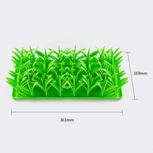 Tapis à lécher pour animaux de compagnie en silicone vert à ventouse pratique et très vendu, pour nourriture lente - Product Image 4