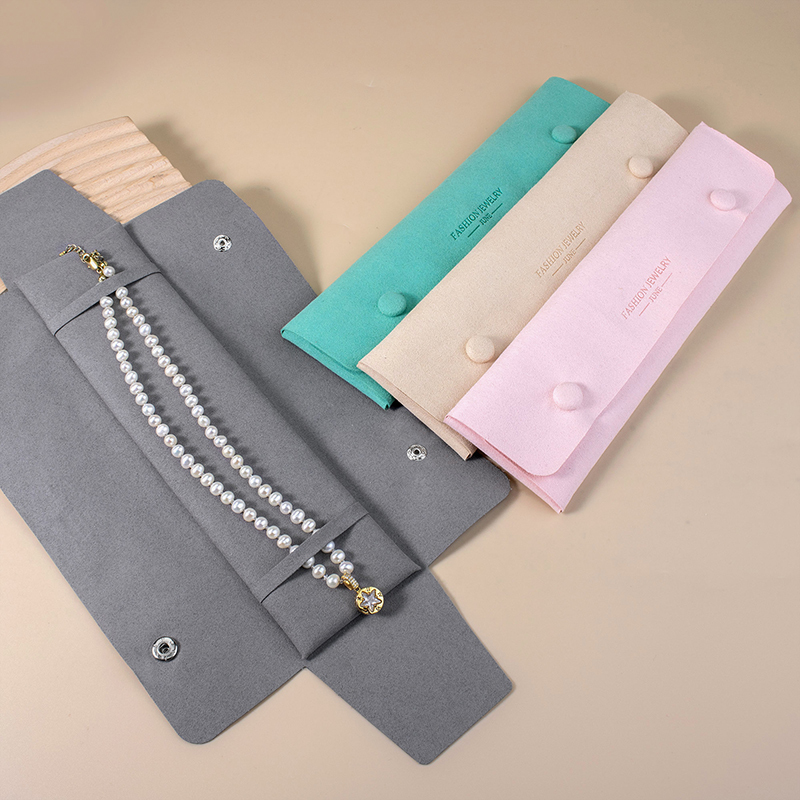 Custom Logo Suede Microfiber Jewelry Tray