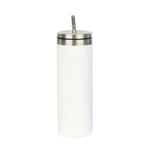 Gobelet isotherme en acier inoxydable de 20 oz avec paille à visser pour usage domestique quotidien - Product Image 1