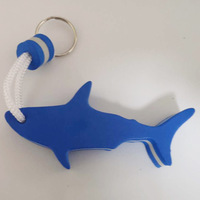 Porte-clés flottant en mousse EVA vierge avec logo personnalisé, motif requin, pour la navigation, les sports nautiques, le rafting, la pêche marine