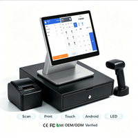 PC Android étanche avec écran tactile de 15,6 pouces, écran d'affichage des commandes de cuisine, système KDS pour la cuisine arrière des restaurants