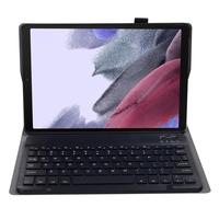 A220 Dapat Dilepas untuk Samsung Galaxy Tab A7 Lite 8.7 T220 / T225 Dengan Penyangga Tali Elastis Keyboard Nirkabel Penutup Tablet Kulit