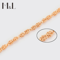 L-12 Xuping Jewelry vente en gros de bracelet bijoux à breloques plaqué or 18 carats Le hip hop est cool et neutre Bracelet à chaîne
