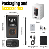 Auto Shutoff Cordless ABS Inflator 4X Faster Wireless LED Display Screen Emergency Lighting 150psi Tire Pressure Monitor Battery