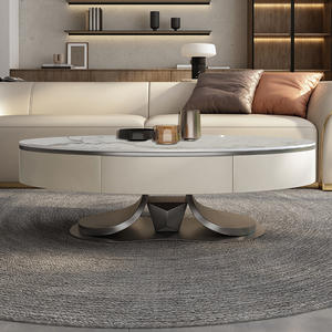 إيطالية فاخرة خفيفة بأدنى حد ممكن ، غرفة معيشة عصرية بسيطة مزيج من الخشب الصلب - Product Image 2