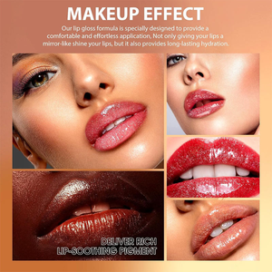 <span class=keywords><strong>Gloss</strong></span> à lèvres liquide végétalien imperméable à l'acide hyaluronique personnalisé Longue durée Hydratant Nourrissant Repulpant Teinte à lèvres minérale - Product Image 5