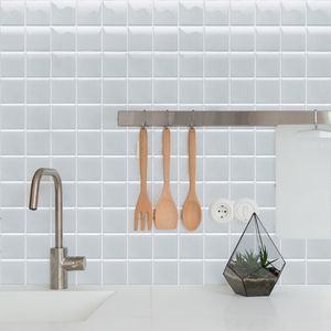 Modern Geometric <strong>Pattern</strong> Peel and Stick <strong>3D</strong> Mosaic <strong>Tiles</strong> Wall Decor Brick <strong>Tile</strong> for Kitchen and Home Wall Decoration - Product Image 6