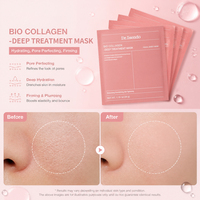 Masque facial en feuille OEM Bio Collagène Traitement Profond 4 Feuilles Galactomyces Acide Hyaluronique Raffermissant Hydratant Soin des Pores