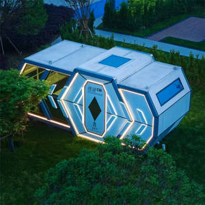 Panneaux solaires en acier imperméable pour maisons modulaires miniatures en <span class=keywords><strong>location</strong></span>, maisons Airbnb, maison capsule, conteneur de maison en provenance de Chine - Product Image 1