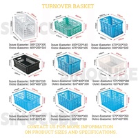 Caisse en plastique empilable en maille PP Sinocube, durable et écologique, bacs de rangement pour fruits et légumes