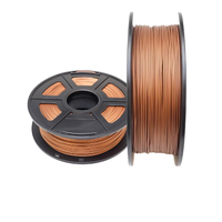 Filament d'imprimante 3D PLA métallique de haute qualité 1,75 mm, finition soyeuse brillante, or, argent, cuivre, bobine de 1 kg, accessoires