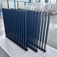Clôture verticale en aluminium avec lames, revêtement poudré, clôture de jardin pour l'intimité, norme australienne