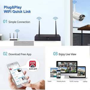 Système de caméra CCTV sans fil TSEye 4CH, surveillance extérieure, caméras de sécurité IP Wifi, kit NVR avec vision nocturne, étanche IP67 - Product Image 5