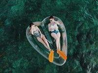 Bateau transparent en forme de cœur pour le tourisme, la location et les acheteurs en gros – Attraction sur les réseaux sociaux