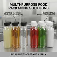Bouchons à vis en plastique de qualité alimentaire OEM ODM personnalisés, en gros, avec sécurité inviolable, pour bouteilles côtelées, prix d'usine