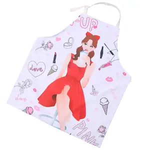 Popular Apron Beauty Series Apron Waterproof And Anti Fouling Sleeveless Apron For Women