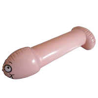 Pénis gonflable en plastique, Dildo gonflable pliable, Pénis gonflable amusant, Jouets pour adultes