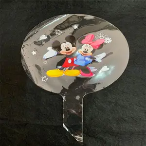 clear led balloon hot sell with blink battery handle