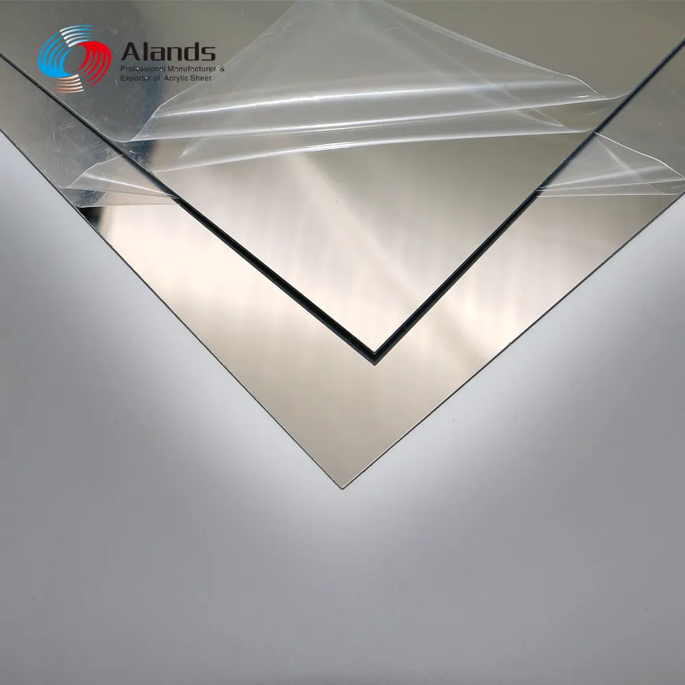 Feuille flexible acrylique argentée de miroir de 1mm/miroir adhésif de feuille