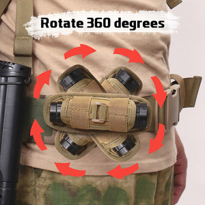 Estuche de Almacenamiento Portátil para Linterna de Exterior, en Forma de Barril, de Nailon 1000D, Práctica Funda de Transporte para Linterna de Camping y Senderismo - Product Image 6