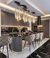 Conception graphique de rendu 3D complet de l'intérieur de la maison, décoration de maison moderne de luxe, design d'intérieur