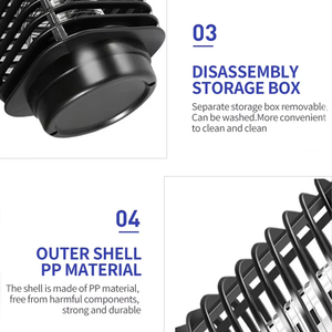 Đèn diệt muỗi điện tử mới nhất, chất liệu ABS đạt chuẩn CE ROHS, tích hợp đèn LED, diệt ruồi, côn trùng, muỗi - Product Image 2