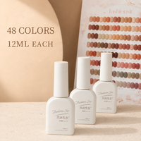 BelloGel Professional Skin Tone Nude 48 Couleurs Gel Polish Set 12ml Warm Neutral Salon Collection