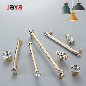 Tay Nắm Cửa Tủ Pha Lê, Tay Nắm Cửa Tủ Cao Cấp Màu Vàng Ánh Kim - Product Image 2