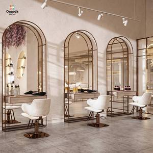 การออกแบบตกแต่งภายในร้านตัดผมระดับไฮเอนด์พร้อมเฟอร์นิเจอร์ร้านเสริมสวยแบบสั่งทำพิเศษที่มีไฟ LED ในตัว |   โซลูชั่นครบวงจรสำหรับพื้นที่ความงามยุคใหม่ - Product Image 3