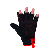 Gants de sport HAIYI personnalisés à demi-doigts, respirants, en tissu maillé, paume en microfibre, manchette en néoprène, protection UV, antidérapants