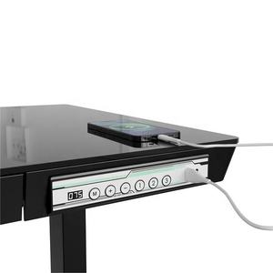 Escritorio Comercial de Altura Ajustable con Soporte en V, Superficie de Vidrio Templado y Controlador Manual Integrado JSD5-01-G4 - Product Image 5