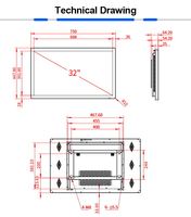 Allinone-pantalla táctil de 32 pulgadas para PC, Tv, todo en uno, montaje en pared, con pantalla táctil
