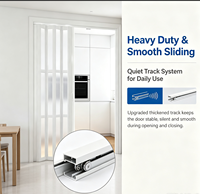 Porte de séparation moderne en PVC pour cuisine, installation sans perçage, porte coulissante pliante, séparateur de pièce temporaire