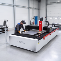 Machine de découpe laser à fibre métallique 3015 3000W certifiée CE, facile à utiliser, à prix abordable, avec table de travail unique