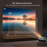 [Garantie après-vente] Wupro OEM Mini projecteur portable intelligent LCD LED 1080p FHD WIFI-6 vidéo BT 5.0 projecteur de cinéma maison