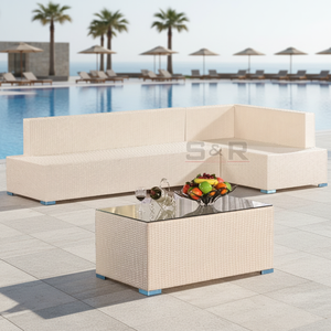 Ensemble <span class=keywords><strong>de</strong></span> <span class=keywords><strong>salon</strong></span> <span class=keywords><strong>de</strong></span> <span class=keywords><strong>jardin</strong></span> moderne pour hôtel, mobilier d'extérieur <span class=keywords><strong>en</strong></span> résine, canapé <span class=keywords><strong>en</strong></span> rotin <span class=keywords><strong>plastique</strong></span> imperméable pour appartement, cour et parc - Product Image 1