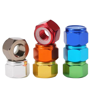 Écrou de blocage en alliage d'aluminium avec insert en nylon pour <span class=keywords><strong>voiture</strong></span> de course RC Mini 4WD, anodisé noir, hexagonal, anti-desserrage, en acier au carbone galvanisé au zinc de grade 6061 - Product Image 6