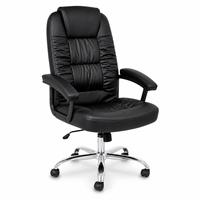 Chaise de bureau moderne à dossier mi-haut avec base en acier, pivotante et réglable, design exécutif pour la maison, le bureau, le salon, l'école ou le bureau.