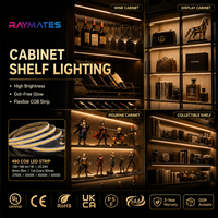 Bande LED COB à haute efficacité, dimmable, ultra-lumineuse, 24 V, à haut lumen, super efficace pour les hôtels, les présentoirs de vente au détail, les luminaires linéaires